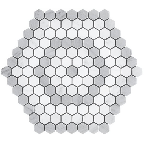 Helios Honeycomb Gray & White