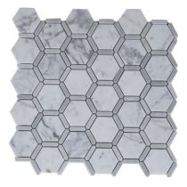 Honeycomb White Carrara & Light Bardiglio