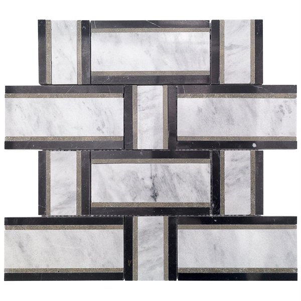 Interlace Malasia Gray, Lagos & Nero Marquina