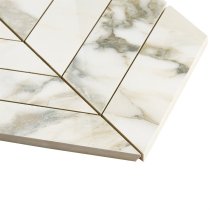 Lithe Calacatta Rustico 2x8 Chevron Polished