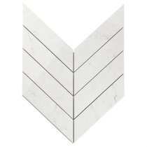 Lithe Carrara Giola 2x8 Chevron Polished