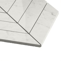 Lithe Carrara Giola 2x8 Chevron Polished