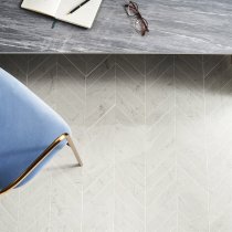 Lithe Carrara Giola 2x8 Chevron Polished