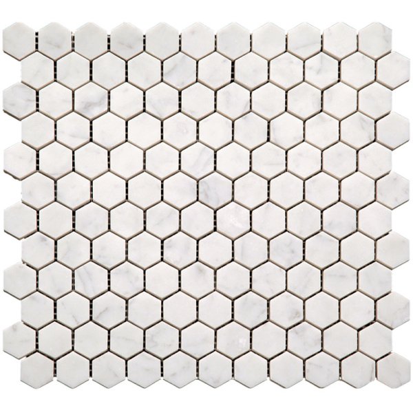 CARRARA HEX 1X1 POLISHED