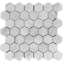 CARRARA HEX 2X2 POLISHED