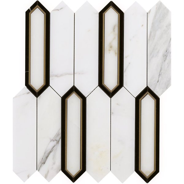 Madelyn Calacatta - Marquina, Calacatta & Brass