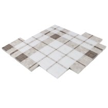 Madras Plaid Wooden Beige - Thassos, Athens Gray, & Wooden Beige