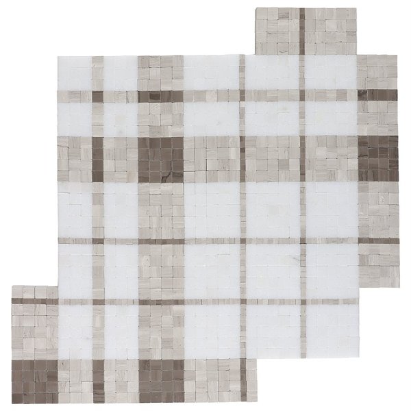 Madras Plaid Wooden Beige - Thassos, Athens Gray, & Wooden Beige