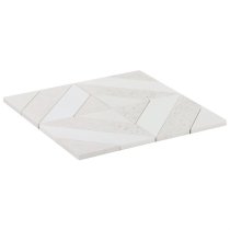 Minna Diagonals Bianca Salt - Tibet White & Terrazzo