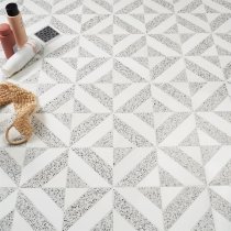 Minna Diagonals Bianca Truffle - Tibet White & Terrazzo