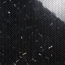 Nero Marquina 1x3 Herringbone