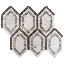 New Era Asian Long Hexagon with Temple Gray, Asian Statuary, Lagos