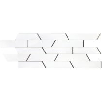 Close Out - Oracle Trapezoid Crystallized Porcelain & Black Stainless Steel