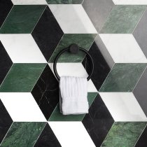 Pari Verde - Nero, Dark Green & Carrara Polished