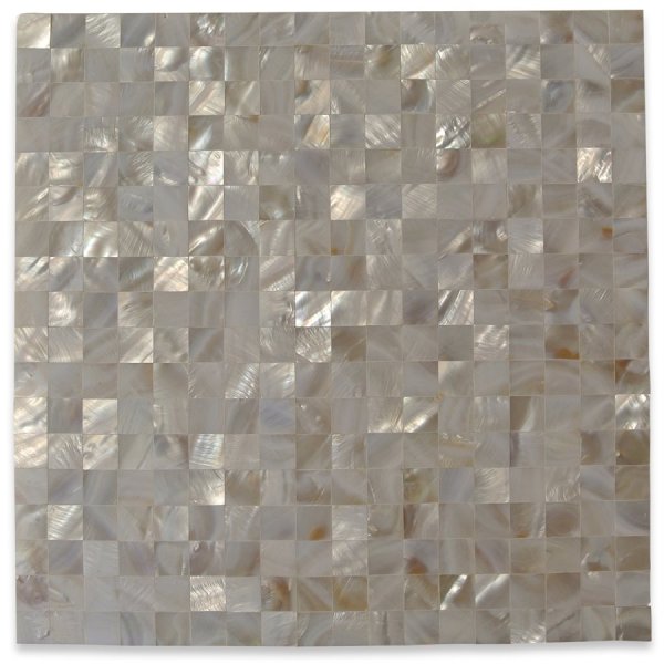 Pearl Seamless Squares White