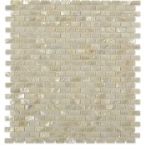 Pearl White Flat Mini Brick