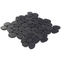 Pebblestone Alor Black Sliced Round Natural Stone