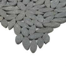 Pebblestone Flower Black Lava Natural Stone