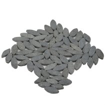 Pebblestone Flower Black Lava Natural Stone