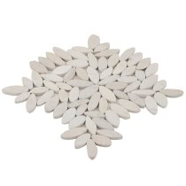 Pebblestone Flower Lovina White Natural Stone