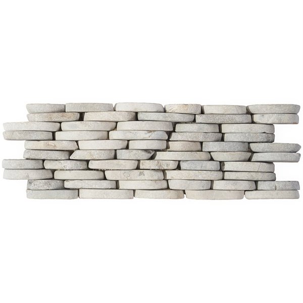 Pebblestone Prambanan Grey Stacked Sliced Natural Stone (.30 sq.ft.)