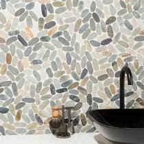 Pebblestone Sumatra Sliced Flat Oval Natural Stone