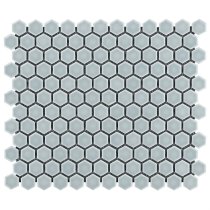 Simple 2.0 Rimmed Mist Gray 1″ Hexagon