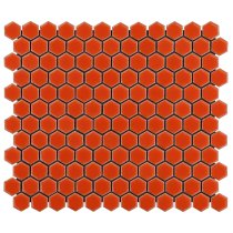 Simple 2.0 Rimmed Tangerine 1″ Hexagon