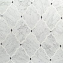 MJ Amina - White Carrara, White Thassos & Bardiglio Dots