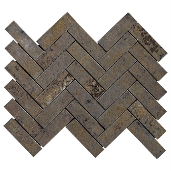 Artile Copper Herringbone Mosaic