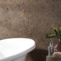 Artile Copper Herringbone Mosaic