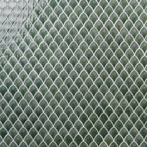 Baroque Glass Capri Green 3x4" Fishscale Polished