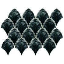 Baroque Glass Midnight Blue 3x4″ Fishscale Polished