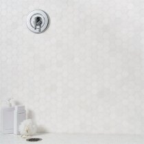 Bianco Dolomite 2” Hex Mosaic