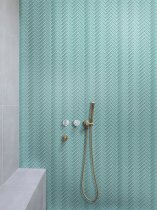 AQUA 1X3 HERRINGBONE GLOSS